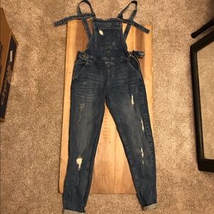 Top shop moto denim overall jeans